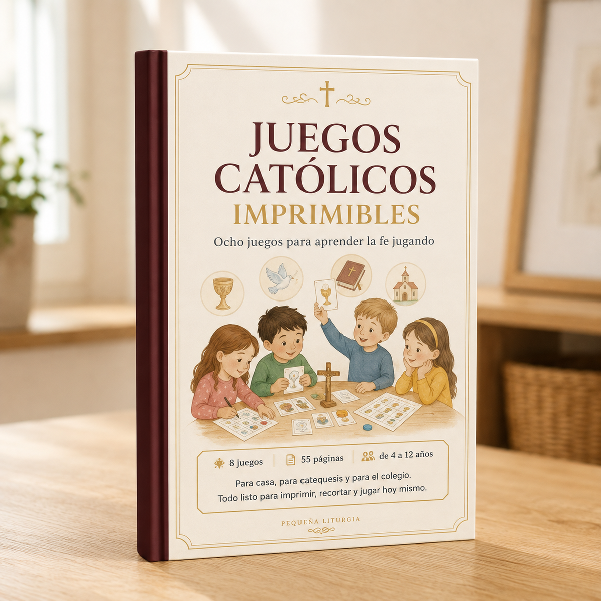 Juegos Católicos Imprimibles · 8 juegos para aprender la fe jugando