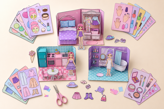 Kit Casitas de Papel: 3 casitas de papel + 4 bonos para armar en casa